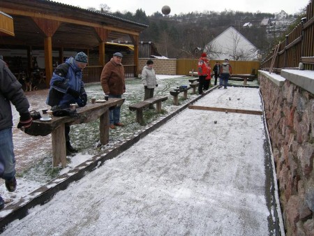 ...zmrzlý boulodrom v Jamném